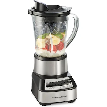 Imagen de referencia para Hamilton Beach 54221 Wave Crusher Licuadora Multifunción 14 Velocidades Negro/Plata Vaso de Vidrio 1.18 L