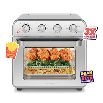 Imagen 2 de Chefman Combo Horno Tostador Freidora de Aire 7 en 1, 18 Litros, Modelo RJ50-SS-M18, Acero Inoxidable