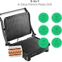 Miniatura de Chefman Parrilla Panini Prensa Gourmet y Sandwichera de 4 Rebanadas Modelo RJ02-180-4