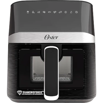 Imagen de referencia para Oster Freidora de Aire Digital 4 Litros con Recubrimiento Oster DiamondForce, Ventana de Visualización, Luz Interna, 10 Programas Automáticos, Modelo B0DKXY1RMP