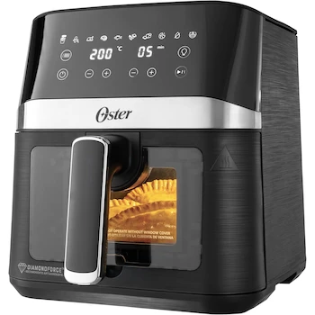 Imagen 3 de Oster Freidora de Aire Digital 4 Litros con Recubrimiento Oster DiamondForce, Ventana de Visualización, Luz Interna, 10 Programas Automáticos, Modelo B0DKXY1RMP