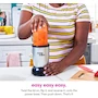 Miniatura de NutriBullet by Magic Bullet - Batidora Personal Plateada Pequeña, Modelo B012T634SM, 250W, Juego de 11 Piezas con Vaso Alto 700ml y Vaso Corto 500ml