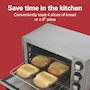 Miniatura de Hamilton Beach 31401 Horno Tostador Eléctrico de 4 Rebanadas en Acero Inoxidable, Plateado, Capacidad 12 Litros