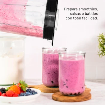 Imagen 2 de Taurus Haley Licuadora 500W 4 Velocidades + Pulso Vaso Plástico 1.65L Cuchillas Desmontables Easy Fit