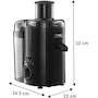 Miniatura de T-fal Extractor de Jugos Frutelia Plus ZE3708MX Negro/Gris con Jarra de 950 ml