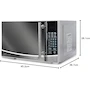 Miniatura de Microondas X 0.7 pies cúbicos MWD020E-PLATA Plata Acabado Espejo Mirage
