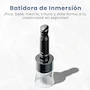 Miniatura de Chefman Batidora de Inmersión 6 en 1 RJ19-V2-SBP Negra con 3 Cuchillas, Vaso 800 ml, Procesador de Alimentos, Batidor y Accesorios