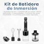 Miniatura de Chefman Batidora de Inmersión 6 en 1 RJ19-V2-SBP Negra con 3 Cuchillas, Vaso 800 ml, Procesador de Alimentos, Batidor y Accesorios