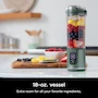Miniatura de Ninja Blast BC151EM Batidora Personal Portátil Inalámbrica 18 oz Verde Bosque con Recipiente Sin BPA, Tapa Antiderrames y Carga USB-C