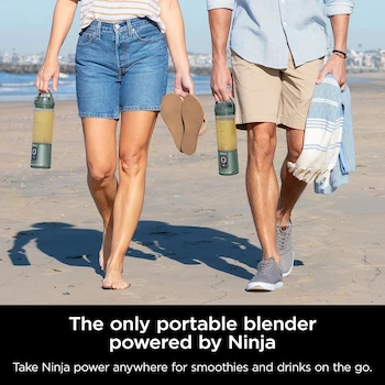 Imagen 3 de Ninja Blast BC151EM Batidora Personal Portátil Inalámbrica 18 oz Verde Bosque con Recipiente Sin BPA, Tapa Antiderrames y Carga USB-C