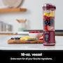 Miniatura de Ninja Blast BC151CR Batidora Portátil Inalámbrica Roja Arándano 18 oz Recargable USB-C