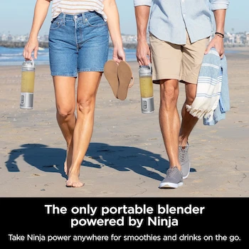 Imagen 3 de Ninja Blast BC151WH Batidora Personal Portátil Inalámbrica Blanca con Vaso de 18 oz y Carga USB-C