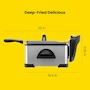 Miniatura de Chefman Freidora de Aceite Eléctrica Jumbo 4.5 Litros Acero Inoxidable RJ07-45-SS-MX