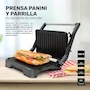 Miniatura de TAURUS TOSTARE 180° Tostadora Panini y Parrilla Eléctrica de Contacto con Apertura 180° Acero Inoxidable