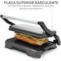 Miniatura de TAURUS TOSTARE 180° Tostadora Panini y Parrilla Eléctrica de Contacto con Apertura 180° Acero Inoxidable