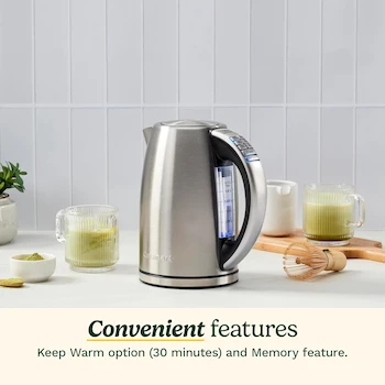 Imagen 3 de Cuisinart CPK-17 PerfecTemp Hervidor Eléctrico Inalámbrico de Acero Inoxidable con Control de Temperatura 1.7 Litros
