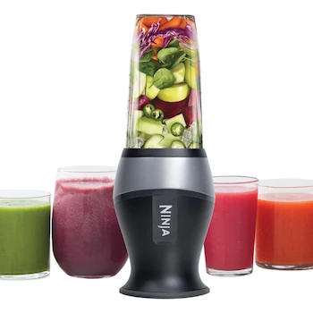 Imagen 1 de Ninja Fit QB3001SS Licuadora Personal Extractor de Nutrientes 700W Plata/Negro con 2 Vasos de 473 ml