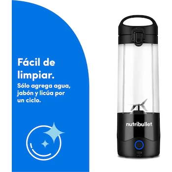 Imagen 3 de nutribullet Licuadora Portátil Negra 4 Piezas 475 ml NB50500-1001DG