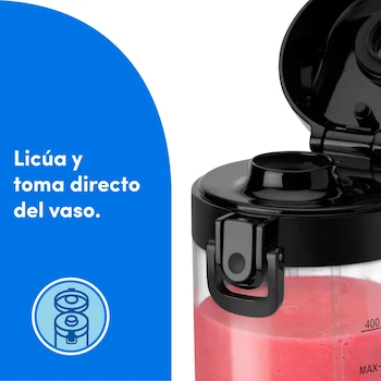 Imagen 5 de nutribullet Licuadora Portátil Negra 4 Piezas 475 ml NB50500-1001DG