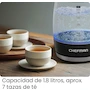 Miniatura de Chefman Hervidor Eléctrico de Agua para Hervir, Modelo Serie Glass Electric Kettle, Capacidad 1.8 Litros, Potencia 1500W, Material de Vidrio, Color Negro