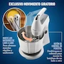 Miniatura de Oster FPSTHS3612 Batidora de Mano y Pedestal Versátil Blanca con Tazón de Acero Inoxidable de 1.5 Litros Serie Heritage