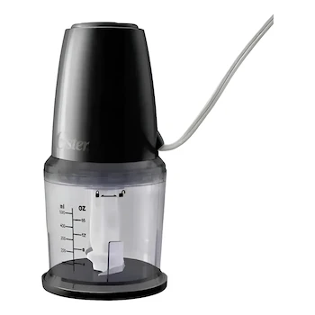Imagen de referencia para Oster FPSTFP108-013 Procesador de Alimentos Compacto Serie Manual 0.5 Litros Color Negro 200 Watts Acero Inoxidable 17 x 25 x 15 cm 971 g