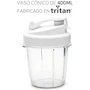 Miniatura de TAURUS NATURAL GREEN | Procesador de Alimentos + 2 Vasos de 1 Litro y 400 ml | 600 Watts | Incluye 2 Cuchillas para Pulverizar Alimentos | 8 Piezas | Color Verde Natural