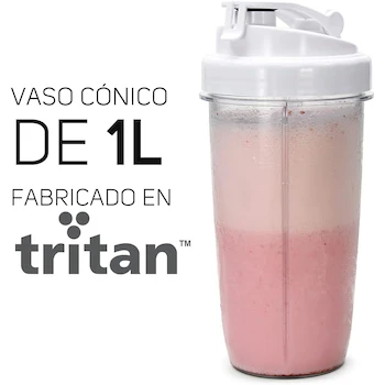 Imagen 4 de TAURUS NATURAL GREEN | Procesador de Alimentos + 2 Vasos de 1 Litro y 400 ml | 600 Watts | Incluye 2 Cuchillas para Pulverizar Alimentos | 8 Piezas | Color Verde Natural