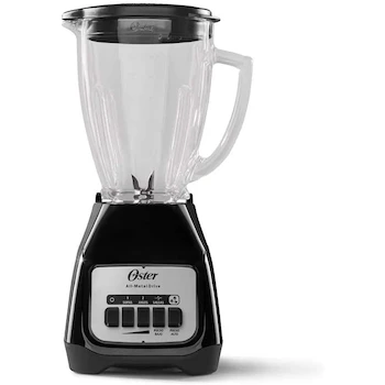 Imagen de referencia para Oster Licuadora BLSTKAGBPB con Vaso de Vidrio de 1.25 L, Dos Velocidades Más Pulso, Color Negro, Serie Kitchen Center, Potencia 600 W