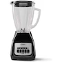 Miniatura de Oster Licuadora BLSTKAGBPB con Vaso de Vidrio de 1.25 L, Dos Velocidades Más Pulso, Color Negro, Serie Kitchen Center, Potencia 600 W