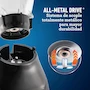 Miniatura de Oster Licuadora BLSTKAGBPB con Vaso de Vidrio de 1.25 L, Dos Velocidades Más Pulso, Color Negro, Serie Kitchen Center, Potencia 600 W