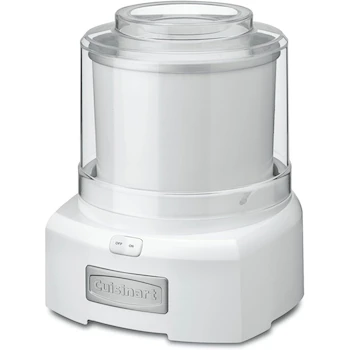 Imagen de referencia para Cuisinart ICE-20 Serie 1.5-Quart Automatic Frozen Yogurt - Sorbet & Ice Cream Maker, Blanco, Compact Double-Insulated Freezer Bowl