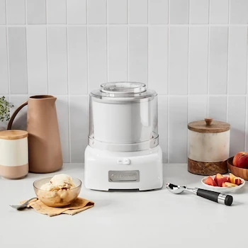 Imagen 2 de Cuisinart ICE-20 Serie 1.5-Quart Automatic Frozen Yogurt - Sorbet & Ice Cream Maker, Blanco, Compact Double-Insulated Freezer Bowl