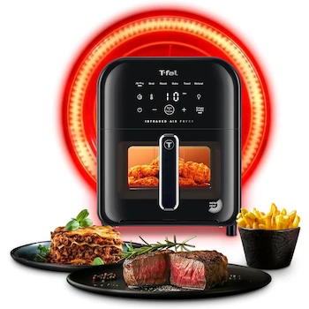 Imagen de referencia para T-fal Freidora de Aire Digital Infrared Modelo EY8158U0 Serie EY8158 Color Negro Capacidad 5 Litros Tamaño 42x36.1x33.7 cm Potencia 1150W Material Metal Peso 5.46 kg