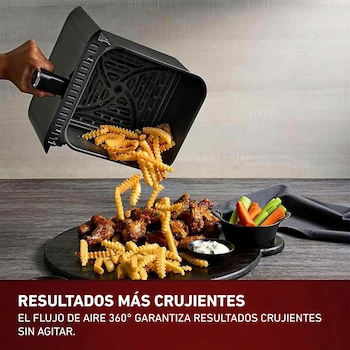 Imagen 2 de T-fal Freidora de Aire Digital Infrared Modelo EY8158U0 Serie EY8158 Color Negro Capacidad 5 Litros Tamaño 42x36.1x33.7 cm Potencia 1150W Material Metal Peso 5.46 kg