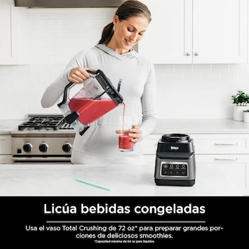 Imagen 3 de NINJA Licuadora Profesional Plus Serie BN701LAA, Capacidad 72 Oz, 1400 Watts, Tecnología Auto IQ, Color Gris