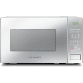 Imagen 1 de Chefman Horno de Microondas Serie RJ55-7-SMR-MX, 0.7 Pies Cúbicos, 700 Vatios, Plateado en Acero Inoxidable, Compacto de Encimera, 32.89 x 43.99 x 25.45 cm, 11.04 kg