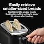 Miniatura de Proctor Silex 22215 Tostador de Pan de 2 Rebanadas, Ranuras Extra Anchas para Bagels y Panes Artesanales, Color Negro, Modelo 22215, Capacidad 2 Slots, Material Aluminio, 700W, 110V
