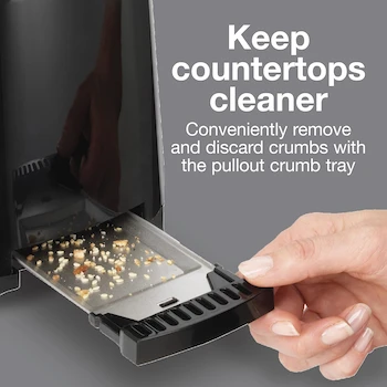 Imagen 5 de Proctor Silex 22215 Tostador de Pan de 2 Rebanadas, Ranuras Extra Anchas para Bagels y Panes Artesanales, Color Negro, Modelo 22215, Capacidad 2 Slots, Material Aluminio, 700W, 110V