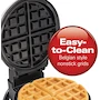 Miniatura de Hamilton Beach 26010R Wafflera Estilo Belga con Volteo Serie Flip, Gofrera de Acero Inoxidable Cepillado con Acabados Negros, Dimensiones 38.4 x 24 x 21.6 cm