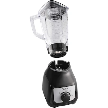 Imagen 5 de Oster Licuadora Con Vaso De Plástico Y Control De Perilla Modelo BLSTKAPBRD Serie BR, Color Negro, Capacidad 1.5 L, Vaso De Plástico Tritán, Base De Acero Inoxidable