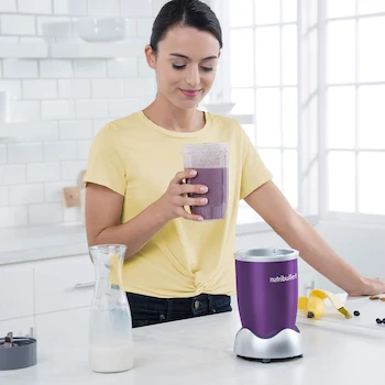 Imagen 2 de Nutribullet NBR-0504P-DL Licuadora Personal Blender 3 Piezas Color Morado Vaso 700 ml Serie Clásica
