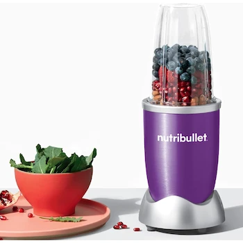 Imagen 4 de Nutribullet NBR-0504P-DL Licuadora Personal Blender 3 Piezas Color Morado Vaso 700 ml Serie Clásica