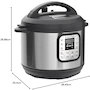 Miniatura de Instant Pot Duo Mini Olla Eléctrica a Presión 7 en 1, Serie DUO, Modelo IP-DUO-Mini-03, Capacidad 3 Cuartos de Galón, Acero Inoxidable/Negro, 700W, 120V, Dimensiones 28.4 x 29 x 25.4 cm, Peso 3.73 kg