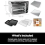 Miniatura de Ninja DCT401 Horno Doble 12 en 1, Acero Inoxidable y Negro, Capacidad Familiar para 8 Personas (12" Pizza + 6 lbs), Dimensiones 47.2 x 41.6 x 33.7 cm, Potencia 1800 W, Serie Double Oven