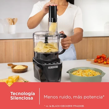 Imagen 2 de Black+Decker Procesador de Alimentos FP4342-0BDLA, 8 Tazas de Capacidad, Color Negro