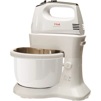 Imagen alusiva al producto T-Fal Batidora de Pedestal Quick Mix HT3121MX, Capacidad 3.5 L, Color Blanco