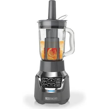 Imagen 3 de Black+Decker Licuadora con Filtro Infusor de Jugos 3 en 1, Jarra de Vidrio 1.5L, Incluye Vaso Personal de Tritán, Modelo BL1350G