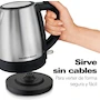 Miniatura de Hamilton Beach 40998 - Tetera Eléctrica / Hervidor de Agua Eléctrico de 1 Litro en Acero Inoxidable, Capacidad 1L, Altura 19.8 cm, Ancho 20.3 cm, Profundidad 14 cm, Material Acero Inoxidable, Color Plata