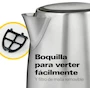 Miniatura de Hamilton Beach 40998 - Tetera Eléctrica / Hervidor de Agua Eléctrico de 1 Litro en Acero Inoxidable, Capacidad 1L, Altura 19.8 cm, Ancho 20.3 cm, Profundidad 14 cm, Material Acero Inoxidable, Color Plata